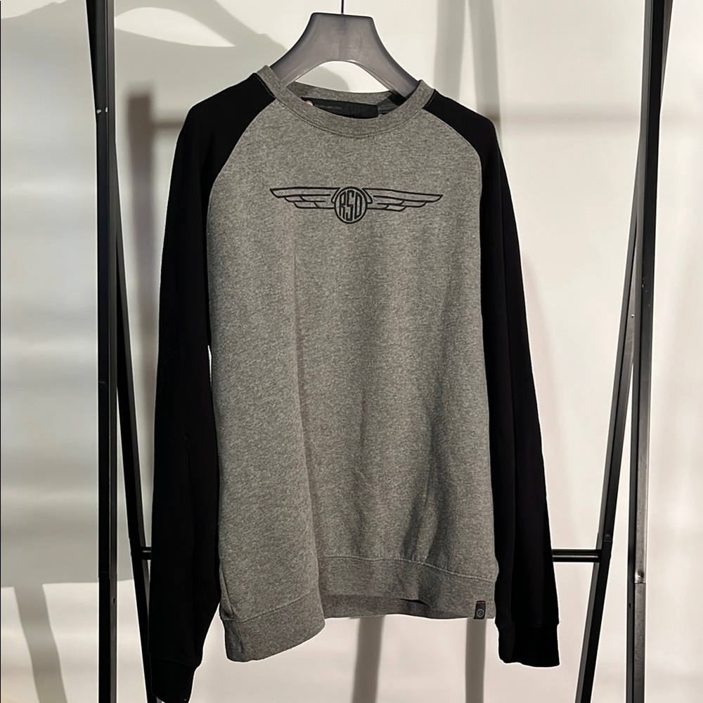 Roland Sands - Gray and Black Logo Sweatshirt